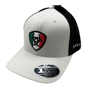 NWT Ariat Mexico Shield Logo Snapback Hat